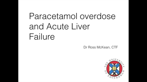 Thumbnail for Paracetamol overdose and Acute Liver Failure