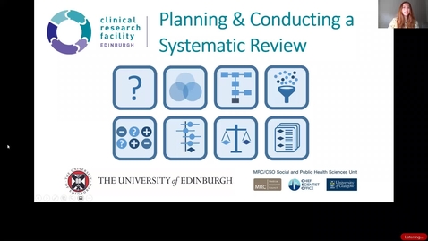 Thumbnail for entry INTRODUCTION I – What are systematic reviews?  - Anne Martin