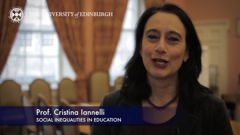 Thumbnail for entry Christina Iannelli-Social Inequalities In Education-Research In A Nutshell-The Moray House School of Education-16/06/2015