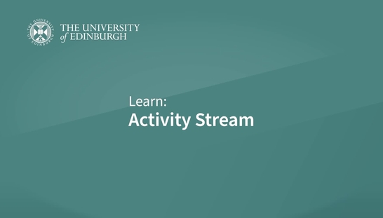 Learn Introduction: Activity Stream