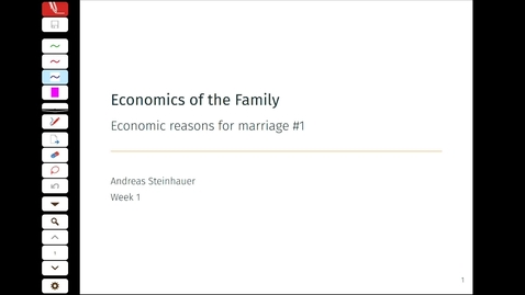 Thumbnail for entry Economics of the Family 1.2 - Economic Reasons for Marriage 1