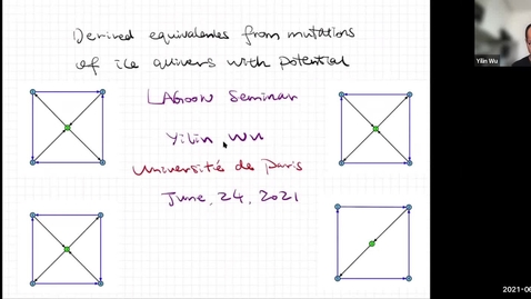 Thumbnail for entry LAGOON: Leicester Algebra and Geometry Open ONline: Yilin Wu