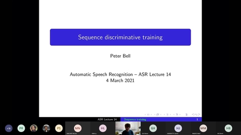Thumbnail for ASR Lecture 14
