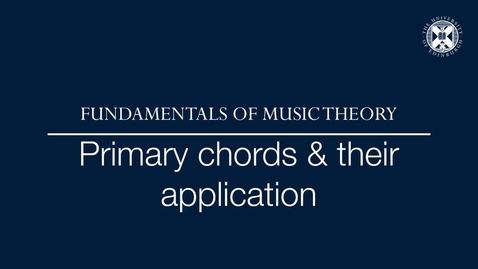 Thumbnail for entry Primary Chords and Their Application