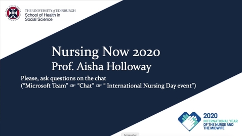 Thumbnail for International Nurses Day 2020 event - Nursing Now 2020