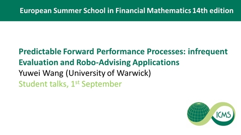 Thumbnail for Yuwei Wang - Student Talks