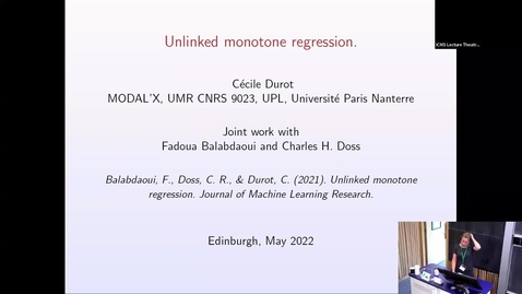 Thumbnail for Unlinked Monotone Regression - Cecile Durot