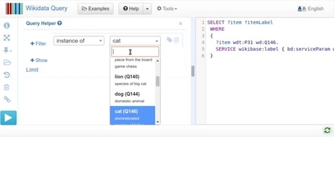 Thumbnail for entry Wikidata Query  - Query Helper
