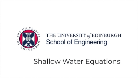 Thumbnail for Partial Differential Equations Lecture 10 - Shallow Water Equations
