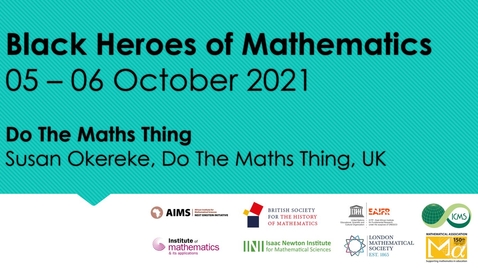Thumbnail for BHoM: . Susan Okereke  (Do The Maths Thing, UK)