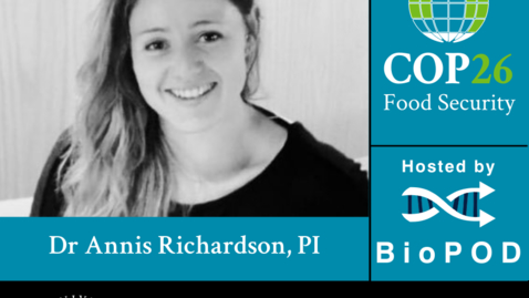 Thumbnail for entry COP26 Debrief: Food Security with Dr Annis Richardson