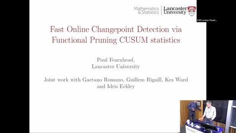 Thumbnail for entry Fast Online Changepoint Detection via Functional Pruning CUSUM Statistics - Paul Fearnhead