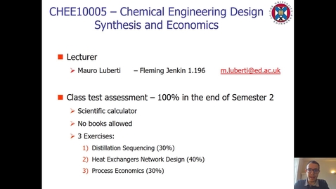 Thumbnail for entry Lecture 0 - Course Information