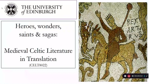 Thumbnail for entry Celtic &amp; Scottish Studies_ CELT8022_Heroes &amp; Wonders stand-alone CAPTIONED intro (Dr Kate Mathis)