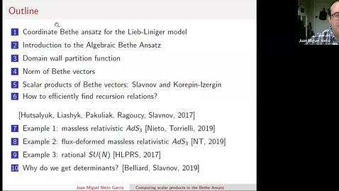Thumbnail for South East Mathematical Physics Seminars: Juan Miguel Nieto García (Lecture 3)