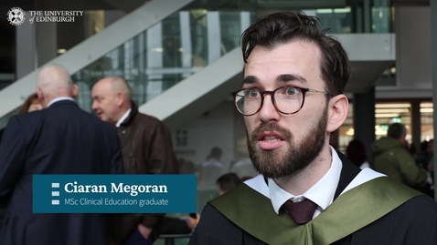 Thumbnail for Ciaran's experience as a Clinical Education online student