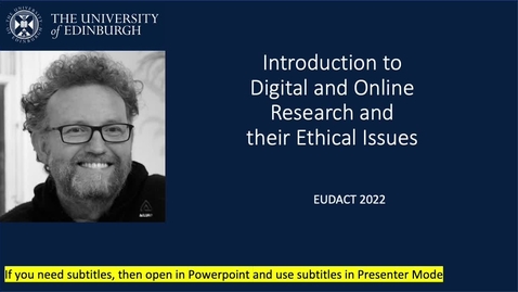 Thumbnail for entry Introduction to digital and online research 2022 part 1