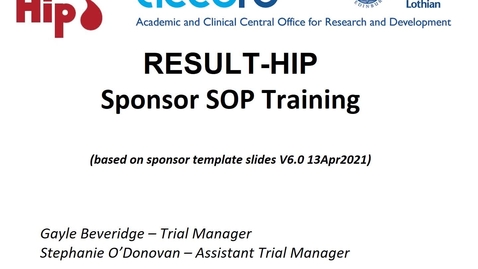 Thumbnail for RESULT-HIP SIV SOP training Slides v1 23Feb2022