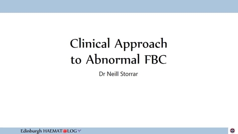 Thumbnail for Full Blood Count Abnormalities 2