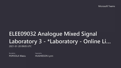 Thumbnail for Lecture 2 Group 1