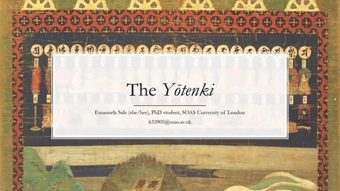 Thumbnail for entry Emanuela Sala - The Yōtenki