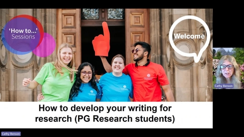 Thumbnail for entry How to... Develop your writing for research (PGR)