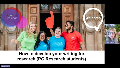 Thumbnail for How to... Develop your writing for research (PGR)