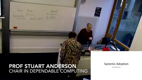 Thumbnail for Stuart Anderson, Challenges of Achieving Systemic Adoption of AI in the NHS + Discussion