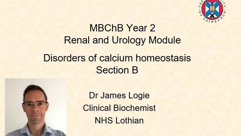 Thumbnail for entry Disorders of calcium lecture part 2