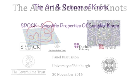Thumbnail for entry The Art and Science of Knots: 5. Paul Sutcliffe