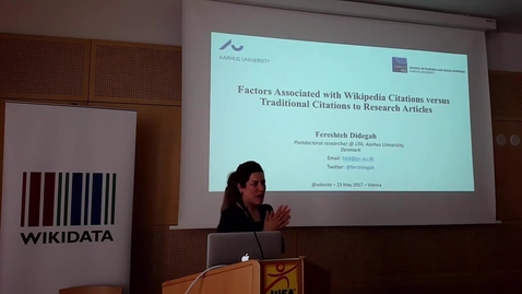 Thumbnail for Factors associated with Wikipedia citations versus traditional citations to research articles