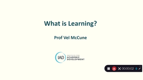 Thumbnail for What is Learning 15.10.20