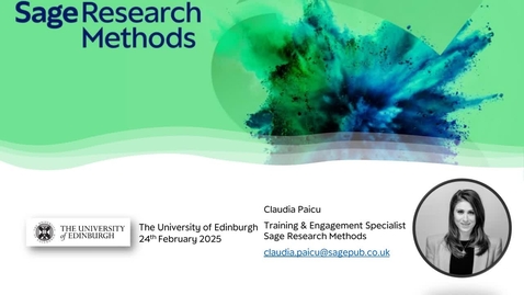 Thumbnail for Introduction to SAGE Research Methods (Dissertation and Thesis Festival)
