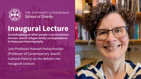 Thumbnail for Inaugural Lecture: Professor Hannah Holtschneider