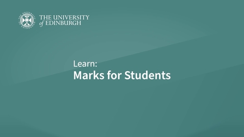 Thumbnail for Learn Introduction: Marks - Student View
