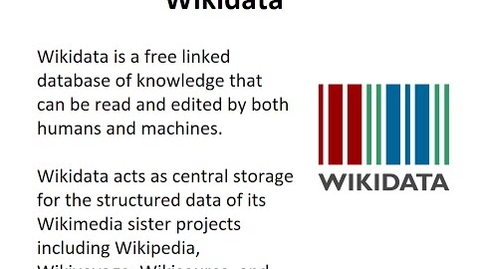 Thumbnail for entry How to edit Wikidata