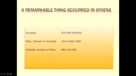 Thumbnail for Greats: From Plato to the Enlightenment - Lecture 2