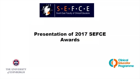 Thumbnail for SEFCE 2017 Awards