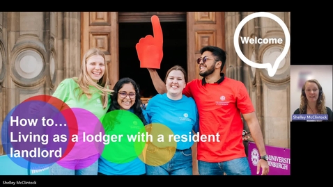 Thumbnail for entry How to... Living as a lodger with a resident landlord (UG/PGT/PGR)