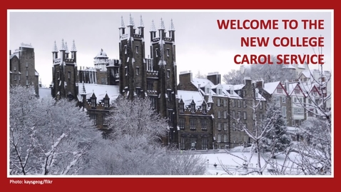 Thumbnail for entry UoE Carol Service