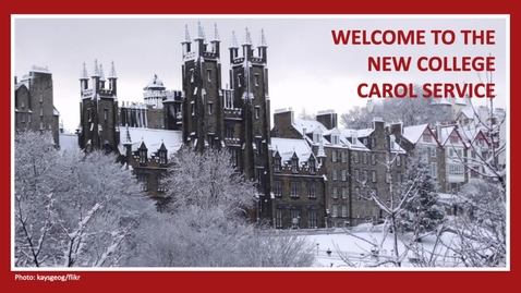 Thumbnail for UoE Carol Service