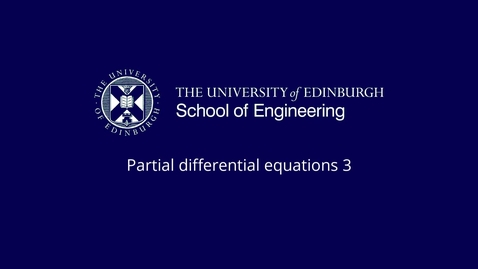 Thumbnail for Parabolic PDE Analytical methods Example 1: Separated solution example 9.20