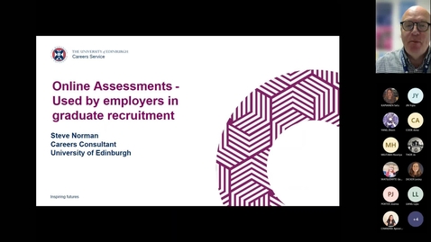 Thumbnail for entry Online Assessments - Used by employers in graduate recruitment