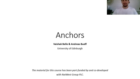Thumbnail for entry XAI Lecture Recording - Anchors (Part 1)