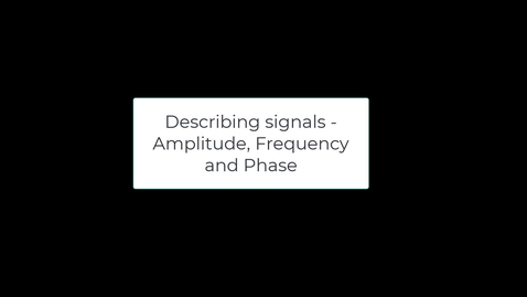 Thumbnail for Describing signals - audio example