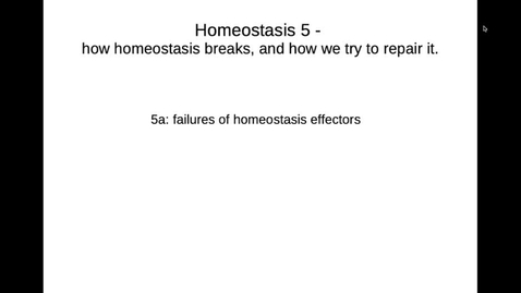 Thumbnail for entry MBChB1 Homeostasis Lec5a (Captioned)