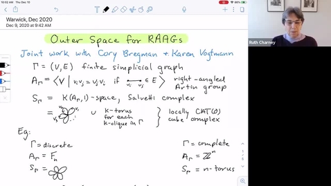 Thumbnail for entry Outer space for right-angled Artin groups - Ruth Charney