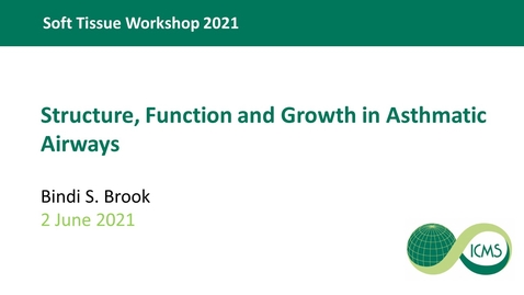 Thumbnail for Structure, function and growth in asthmatic airways - Dr Bindi Brook 