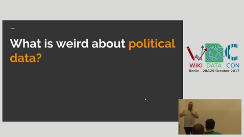 Thumbnail for Well structured political data for the whole world: impossible utopia, or Wikidata at its best? - Lucy Chambers &amp; Tony Bowden (MySociety)