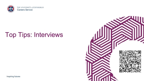 Thumbnail for Top Tips Interviews